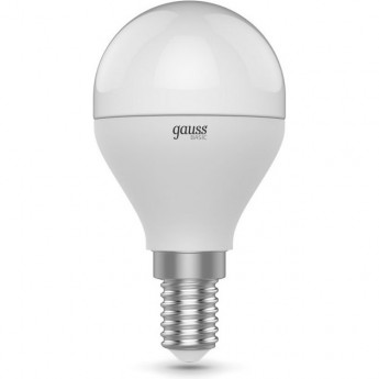 Лампа GAUSS BASIC FILAMENT Шар 4,5W 380LM 2700К Е14 MILKY LED 1/10/50