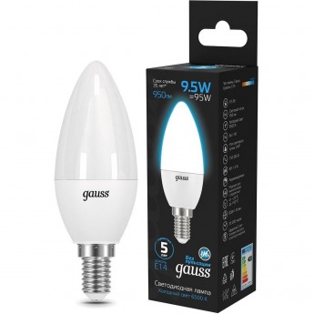 Лампа светодиодная GAUSSE14 9.5W 6500K матовая 103101310 Лампа светодиодная GAUSSE14 9.5W 6500K матовая 103101310