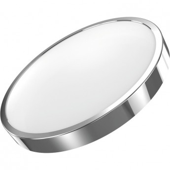 Светильник светодиодный накладной GAUSS 18Вт 2700K 1200лм IP20 круглый (хром)