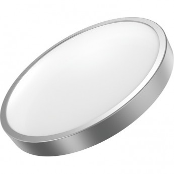 Светильник светодиодный накладной GAUSS 18Вт 2700K 1200лм IP20 круглый (серебро)